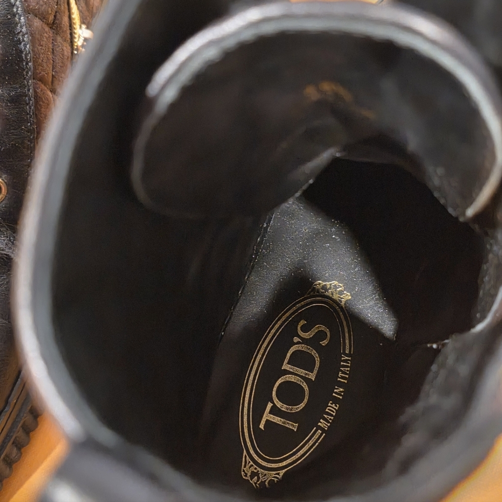 Tod's Black Leather Boots